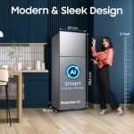 Samsung 350 L, 3 Star, Convertible 5-in-1, Digital Inverter, Frost Free Double Door, WiFi Bespoke AI Refrigerator (RT38HG5A23S8HL, Silver, Elegant Inox, 2026 Model) - Image 2
