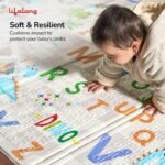 Lifelong Cuppy Extra Large Baby Play Mat | Waterproof For Crawling & Playing | Travel Friendly | Easy Clean,Soft Indoor & Outdoor Usage Yoga & Kids Mat | Non Toxic with 1 Yr Warranty (Multicolor) - Image 7