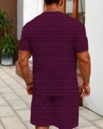 Vogaan Men's T-Shirt and Shorts Set | Top & Shorts Night Suits Set | Night Wear for Men - Image 2