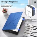 MOCA Flip Cover Case for Kindle Paperwhite 11th Generation 6.8" (2021) & Signature Edition, Auto Wake Sleep Smart Stand, Slim Lightweight Magnetic Protective Kindle Cover (Navy Blue) - Image 6
