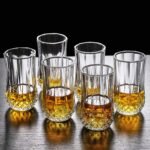 VILON Italian Premium Water and Juice Glasses Set of 6, Crystal Stylish Highball Glasses for Drinking Water, Juice and Cocktails | 250ML| Transparent - Image 6