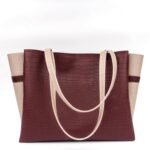 Carrylux Dual Tone Large Capacity Croco Pattern Tote Handbags Purses Shoulder Bag For Womens - Image 6