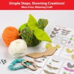 Chalk & Chuckles Art & Craft Kit for Kids, Make Your Own Yarn Bird Hanging - Image 5