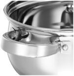 Amazon Brand - Solimo Set of 2 Stainless Steel Cook and Serve Set | Glass Lid | Dishwasher-Safe, 2L 700 ml|Induction and Gas Stove Compatible - Image 6