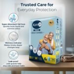 KareIn Premium Adult Diaper Tape M Size, Medium, Waist (76-114 cm 30'-45'), 10 Unit, Long Protection Hour, Unisex, Quick & Even Absorption, Anti-Bacterial, Leakproof, Odour Control, Wetness Indicator - Image 4