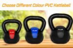 De Jure Fitness PVC Kettlebell 3kg for Men & Women, Strength & Cardio Training, Soft Grip, Crushed Concrete Filled, Full Body Workout Equipment for Home & Gym (Grey Black) - Image 8