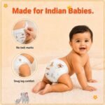 Lovingle Luxury Baby Diaper Pants, Small (S), 5-8kg, 34 Count | 9PM-9AM Protection | Diaper Change Indicator | Easy Throw Tape | Indian Baby Fit - Image 6