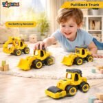 Toyshine Take Apart Toy 4 Pack - DIY Construction Engineering Car Toy Set Kids STEM Sand Toys for Toddlers Age 3-5, Building Sandbox Toys Truck, Birthday Gifts for Boys 2 3 4 5 6 Year Old - Image 2