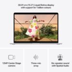 Apple 2026 MacBook Air 15″ Laptop with M5 chip: AI and Apple Intelligence, 38.91 cm (15.3″) Liquid Retina Display, 16GB Unified Memory, 512GB SSD Storage, 12MP Center Stage Camera, Touch ID; Silver - Image 3