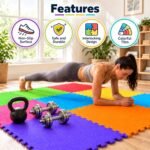 LILTOES EVA Kid's Interlocking Play Mat -12 mm Thickness -Set of 9 Tiles (Multicolour), Assorted - Image 8