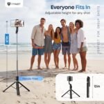 Tygot T9 Selfie Stick Tripod, 67 Inch (170CM) Reinforced Tripod for Mobile Phone, Multi-Functional Bluetooth Long Selfie Stick for Travel,Vlogging,Compatible with iPhone and All Smartphones - Image 4
