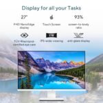 ASUS VM670 AiO, AMD Ryzen AI 7 350 Processor,NPU 50 TOPS, 16GB RAM, 1TB SSD, FHD, Touchscreen, 27", Windows 11 Home, M365 Basic(1yr)* Office24, White, 9 kg, VM670KA-WPF004WS,5M Camera,All in One AI PC - Image 3