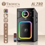 Tronica AI780 Bluetooth Home Theatre Speaker System with 60W Sound & Bass Boost, LED Display, RGB Lights, FM, USB, AUX, Mic Support & Remote Control - Image 3