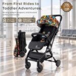 R for Rabbit Pocket Stroller Lite Baby Stroller, Portable Travel Friendly Pre Installed Baby Trolley Stroller & Pram for Newborn Babies of Age 0 to 3 Years | (Black Multi) - Image 7