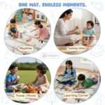BabyPro 6mm Reversible Baby Playmat, 6.5x4.5 ft Foldable Mat, Panda Joy - Image 8