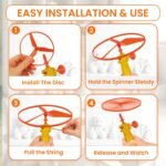 Ratna's Air Spinner Flies Upto 40 Feet High Spinnig Flying Toy for Outdoor Play for Kids - Image 2