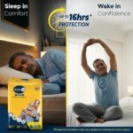 KareIn Overnight Adult Diaper Tape XL Size, Extra Large, Waist-127-165 cm 50'-65', 10 Unit, Long Protection Hour, Unisex, Quick & Even Absorption, AloeVera, Leakproof, Odor Control, Wetness Indicator - Image 3