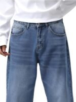 Ben Martin Men Jeans || Baggy Fit Jean's for Man || Loose Fit High Rise Denim || Stretchable Casual Wear Jean,s || Dance Rap Rapping Style Pant for Men || Denim Cotton Jeans (0) - Image 6