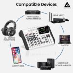 Audio Array 6-Channel Hybrid USB Summing Mixer | 4 Analog & 1in/2out USB Interface |192kHz/24Bit OTG Recording| 99 DSP FX| BT Connectivity | 2XLR Mic Inputs |Phantom Power| Hi-Z & Phone Out |M6 - Image 5