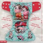 Kids Need Leakage Proof cloth diaper for babies 0 to 3 years High Absorbent 1 Reusable diaper cover 1 Insert pad combo Pack 5-18Kg Adjustable free size Washable Pocket cloth diapers for babies W4 - Image 4