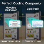 Samsung 256 L, 3 Star, Convertible, Digital Inverter Frost Free Double Door Refrigerator (RT40H30U3THL, Silver, Refined Inox, 2026 Model) - Image 10