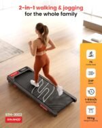 Sparnod Fitness STH-3002 3HP Peak Walking Pad Treadmill for Home Use | Compact, Ultra-Slim, Ready to Use | Shock Absorption | LED Display | 7% Manual Incline | 110 Kg Capacity - Image 2
