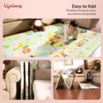 Lifelong Cuppy Extra Large Baby Play Mat | Waterproof For Crawling & Playing | Travel Friendly | Easy Clean,Soft Indoor & Outdoor Usage Yoga & Kids Mat | Non Toxic with 1 Yr Warranty (Multicolor) - Image 4