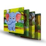 Wooden Jigsaw Puzzle Games for Children & Kids Wooden Puzzle for 2 3 4 5 6Year Old Girls Boys Animals Jigsaw Puzzle(Pack of 4) - Image 7