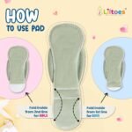 LILTOES Cloth Diapers For New Born Babies 0 to 3 Years | Freesize Adjustable and Reusable | Premium Cloth Nappies Pack of 3 (3 Cloth Diapers + 3 Inserts) |Dozing Koala + Maze Green + Avo Baby - Image 3