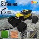 Yellow RC Car Rock Crawler Remote Control Car with LED Headlight, Rechargeable Battery High Speed Off Road RC Car, Monster Truck Toy Car for Kids & Boys 7-14 Years | Remote Control Car Toy Gift - Image 2