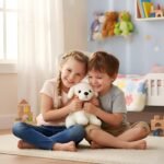 Babique Dog Plush Soft Toy Cute Kids Animal Home Decor Boys/Girls/Baby (25 cm, White) - Image 6