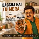 VOLTURI Air Tight Containers for Kitchen Storage (Pack of 6, 1200 ML), Kitchen Storage Box, Airtight Container Set, Fridge Storage Containers for Pulses, Cereals, Grains, Fruits, Vegetables - Image 9