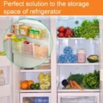 RILION 6 fridge storage boxes multipurpose containers for storage Space-saving Refrigerator Side Door Organizer for fridge kitchen Fruits, Vegetables Storage Containers- transparent - Image 5