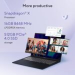 ASUS Vivobook 16, Snapdragon X, 16GB RAM, 512GB SSD, FHD+ 16", Windows 11, Office Home 2024, Quiet Blue, 1.88kg, X1607QA-MB049WS, Qualcomm Adreno iGPU, 45TOPS, M365 Basic (1Year)* Laptop - Image 4