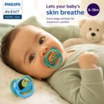 Philips Avent Ultra Air Baby Pacifier |BPA-Free | Food-Grade Silicone Nipple |Extra-Large Airholes | Narrow-Neck Design |Sterilizing Case | 80% Plant-Based | 6-18 Months | SCF087/11 - Image 5