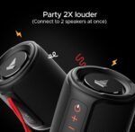 boAt Stone 352/358 Bluetooth Speaker with 10W RMS Stereo Sound, IPX7 Water Resistance, TWS Feature, Up to 12H Total Playtime, Multi-Compatibility Modes, Free Music Streaming on JioSaavn(Raging Black) - Image 6