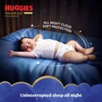 Huggies Natural Soft Overnite Diaper Pants| Premium Pant Style Baby Diapers Medium Size (XL Size | 12-17 Kgs), 28 count| Keeps baby dry all night with cloud softness all over - Image 2
