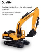 Brand Conquer Excavator Construction Long Crane Engineering Vehicle Model Unbreakable Toy for 3 Years Old Boy and Girl Vehicles Set for Kids 3-14 Years (Excavator Crane) - Image 6