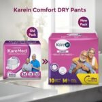 Karein Comfort Adult Diaper Pant M Size, Medium, Waist (75-100 cm 30"-40"), 10 Unit, Long Protection Hour, Unisex, Quick & Even Absorption, Anti-Bacterial, Leakproof, Odour Control, Wetness Indicator - Image 2