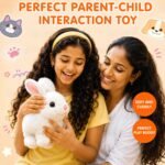 Kidology Electronic Bunny Toy for Kids | Hopping & Jumping Rabbit with Moving Ears, Nose & Tail | Soft Plush Animal Toy | Interactive Walking Toy | Gift for Boys & Girls - Image 7