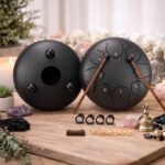 Truenix Steel Tongue Drum 8 Note, 6 inch Percussion Instrument Handpan Drum with Bag, Music Book & Mallets for Kids & Adults Meditation Musical Education Concert Mind Healing Yoga Rain Drum Black 1pcs - Image 2
