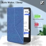 MOCA Flip Cover Case for Kindle Paperwhite 11th Generation 6.8" (2021) & Signature Edition, Auto Wake Sleep Smart Stand, Slim Lightweight Magnetic Protective Kindle Cover (Navy Blue) - Image 7