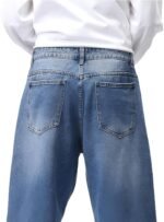 Ben Martin Men Jeans || Baggy Fit Jean's for Man || Loose Fit High Rise Denim || Stretchable Casual Wear Jean,s || Dance Rap Rapping Style Pant for Men || Denim Cotton Jeans (0) - Image 7