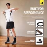 Boldfit Resistance Tube with Foam Handles, Door Anchor for Exercise & Stretching, Suitable in Home & Gym Workout for Men & Women-15kg-Black - Image 6
