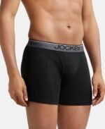 Jockey 8009 Men Super Combed Cotton Solid Long Trunk Boxer Brief(Pack of 3) - Image 3