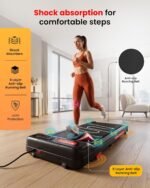 Sparnod Fitness STH-3002 3HP Peak Walking Pad Treadmill for Home Use | Compact, Ultra-Slim, Ready to Use | Shock Absorption | LED Display | 7% Manual Incline | 110 Kg Capacity - Image 4