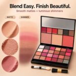 HUDA GIRL All-in-One Makeup Kit with Mirror - Includes 24 Eyeshadow Palette with Brush, 3 Eyebrow Powder, 3 Lip Gloss, 2 Applicator, Blush Contour and Highlighter Palette for Girl & Womens - Image 4