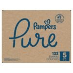 Pampers Diapers Size 5, 132 Count - Pampers Pure Disposable Baby Diapers, Hypoallergenic and Unscented Protection, ONE MONTH SUPPLY - Image 15