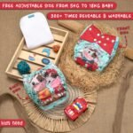 Kids Need Leakage Proof cloth diaper for babies 0 to 3 years High Absorbent 1 Reusable diaper cover 1 Insert pad combo Pack 5-18Kg Adjustable free size Washable Pocket cloth diapers for babies W4 - Image 3