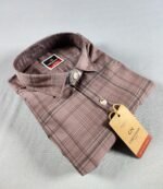 Chevron Men Casual Checks Shirt, Full Sleeves, Single Pocket, Men Shirts. - Image 3